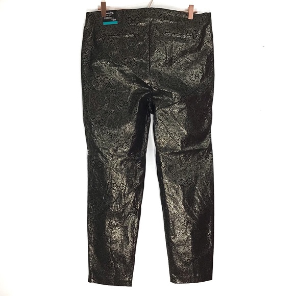 Alfani Macy's Metallic Rose Gold Skinny Pants NWT! - Picture 4 of 4